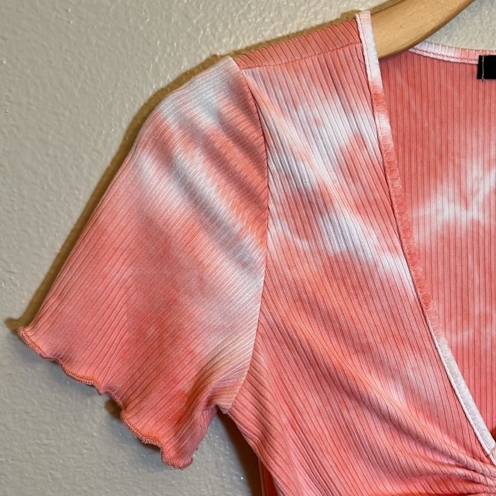 21 Saints Tie Dye Cinch Summer Short Sleeve Dress - Picture 3 of 9